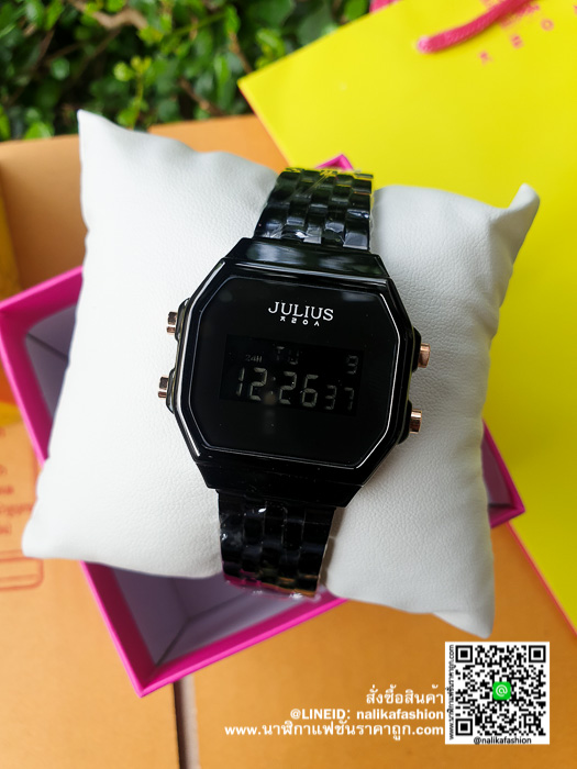 นาฬิกา Julius JA-1092 หน้าปัดเหลี่ยม ผู้หญิง ดิจิตอล รีวิว