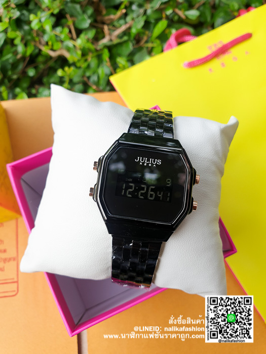 นาฬิกา Julius JA-1092 หน้าปัดเหลี่ยม ผู้หญิง ดิจิตอล รีวิว