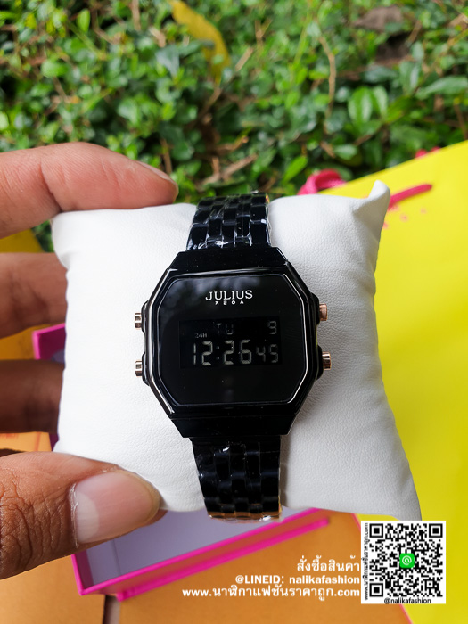 นาฬิกา Julius JA-1092 หน้าปัดเหลี่ยม ผู้หญิง ดิจิตอล รีวิว