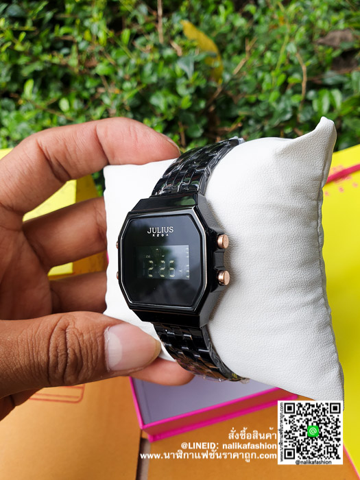 นาฬิกา Julius JA-1092 หน้าปัดเหลี่ยม ผู้หญิง ดิจิตอล รีวิว