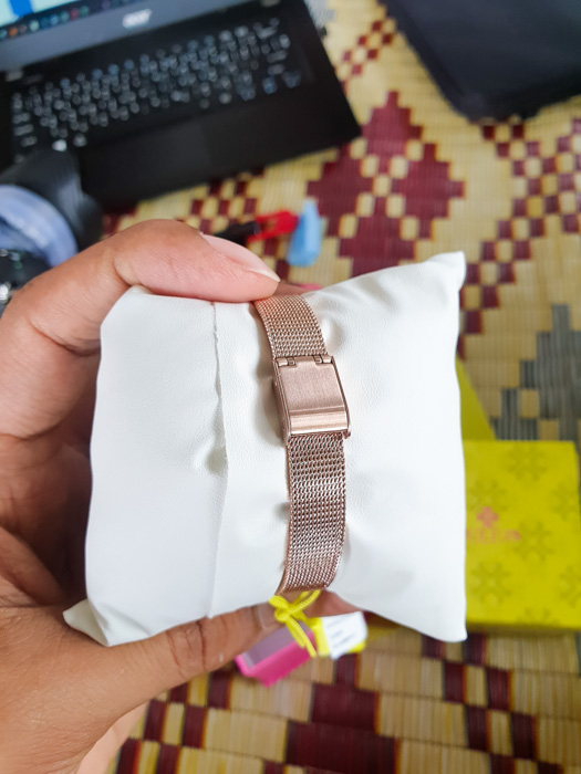 นาฬิกา Julius JA-1145 สายสแตนเลส สีพิ้งโกล รีวิว