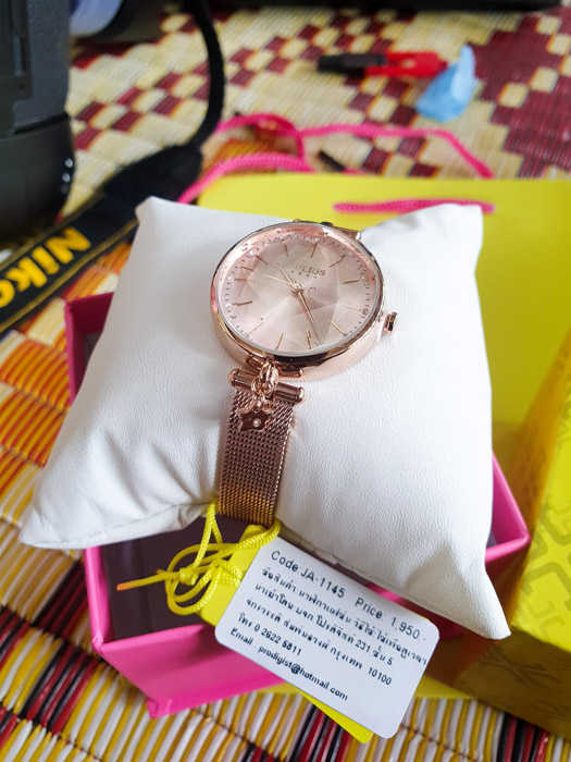 นาฬิกา Julius JA-1145 สายสแตนเลส สีพิ้งโกล รีวิว