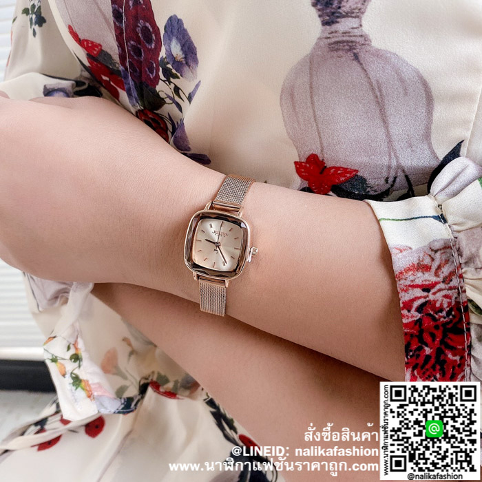 นาฬิกา Julius JA-1148 หน้าปัดเหลี่ยม สวยมากๆ ของเเท้ ส่งฟรี มีบริการเก็บเงินปลายทาง