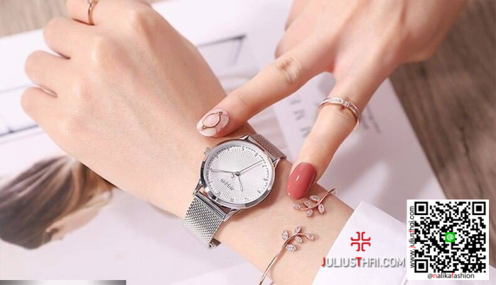 นาฬิกา Julius JA-1075 สายสแตนเลส ของเเท้ ส่งฟรี มีบริการเก็บเงินปลายทาง