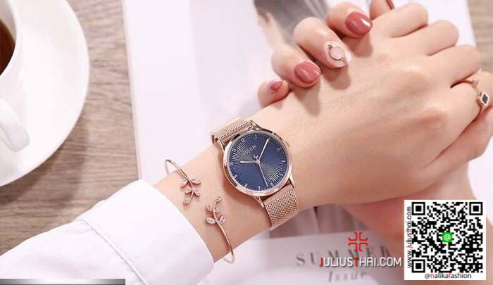 นาฬิกา Julius JA-1075 สายสแตนเลส ของเเท้ ส่งฟรี มีบริการเก็บเงินปลายทาง