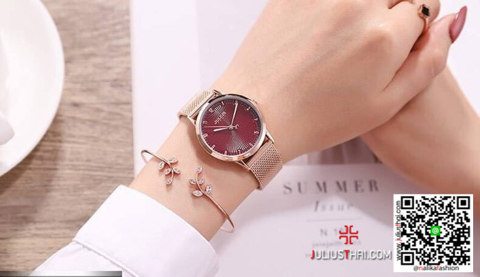 นาฬิกา Julius JA-1075 สายสแตนเลส ของเเท้ ส่งฟรี มีบริการเก็บเงินปลายทาง