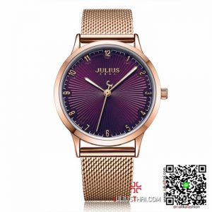 นาฬิกา Julius JA-1075 สายสแตนเลส สีพิ้งโกล ของเเท้ ส่งฟรี มีบริการเก็บเงินปลายทาง
