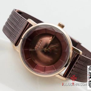 นาฬิกา Julius JA-1129 สายสแตนเลส สีน้ำตาล สวยมากๆ ของเเท้ ส่งฟรี มีบริการเก็บเงินปลายทาง