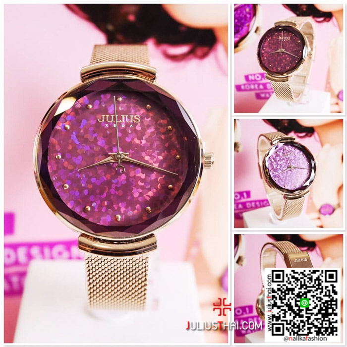 นาฬิกา Julius JA-1189 สายสแตนเลส หรูหรา ของเเท้ ส่งฟรี มีบริการเก็บเงินปลายทาง