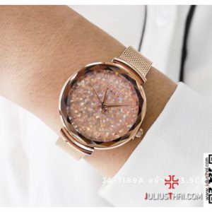 นาฬิกา Julius JA-1189 สายสแตนเลส สีพิ้งโกล สวยหรูหรา ของเเท้ ส่งฟรี มีบริการเก็บเงินปลายทาง