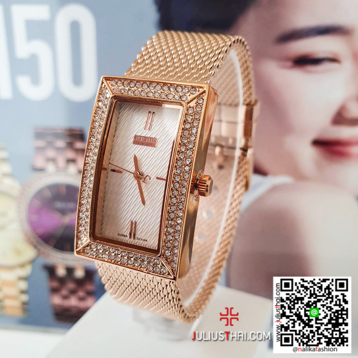 นาฬิกา Julius JA-794 หน้าปัดเหลี่ยม ลดล้างสต๊อค จำนวนจำกัด ของเเท้ รับประกันศูนย์ ส่งฟรี มีบริการเก็บเงินปลายทาง