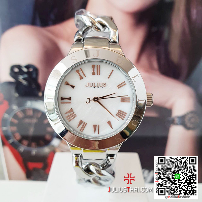 นาฬิกา Julius JA-1006 สีเงิน ลดล้างสต๊อค จำนวนจำกัด ของเเท้ รับประกันศูนย์ ส่งฟรี มีบริการเก็บเงินปลายทาง