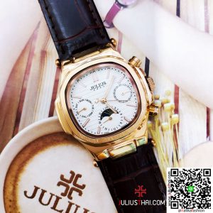 นาฬิกา Julius JA-902 สีดำ หน้าปัดเหลี่ยม หรูหราสุดๆ ของเเท้ ส่งฟรี มีบริการเก็บเงินปลายทาง