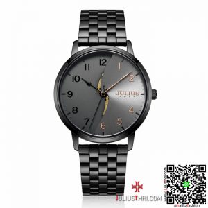 นาฬิกา Julius JA-1265L สายสแตนเลส สีดำ สวย เท่ห์ ส่งฟรี มีบริการเก็บเงินปลายทาง