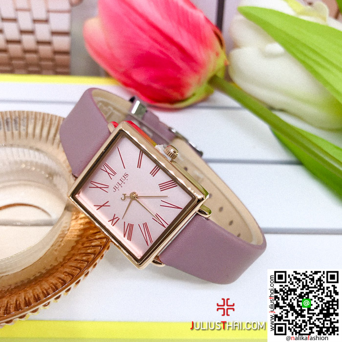นาฬิกา Julius JA-1269 หน้าปัดเหลี่ยม สุดปังมากกกก ของเเท้ ส่งฟรี มีบริการเก็บเงินปลายทาง