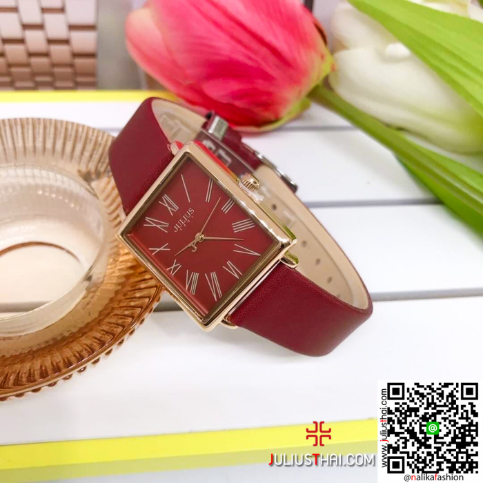 นาฬิกา Julius JA-1269 หน้าปัดเหลี่ยม สวยมาก เก๋มาก ส่งฟรี มีบริการเก็บเงินปลายทาง