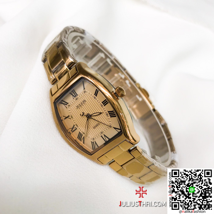 นาฬิกา Julius JA-1027 สีพิ้งโกล หน้าปัดเหลี่ยม สุดปัง รับประกัน1ปี ส่งฟรี มีบริการเก็บเงินปลายทาง
