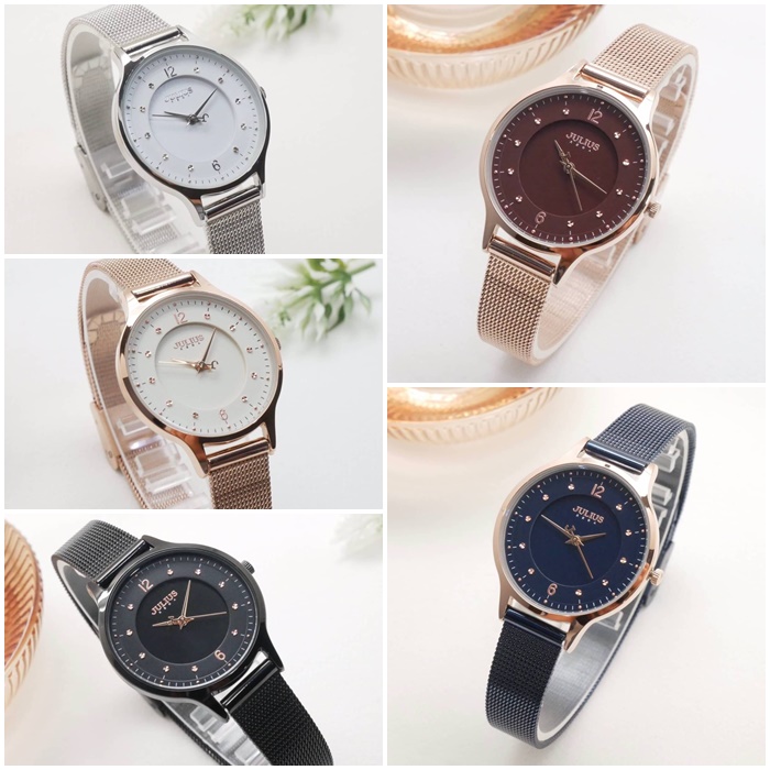 นาฬิกา Julius JA-1060 สายสแตนเลส สวยมากก ส่งฟรี มีบริการเก็บเงินปลายทาง