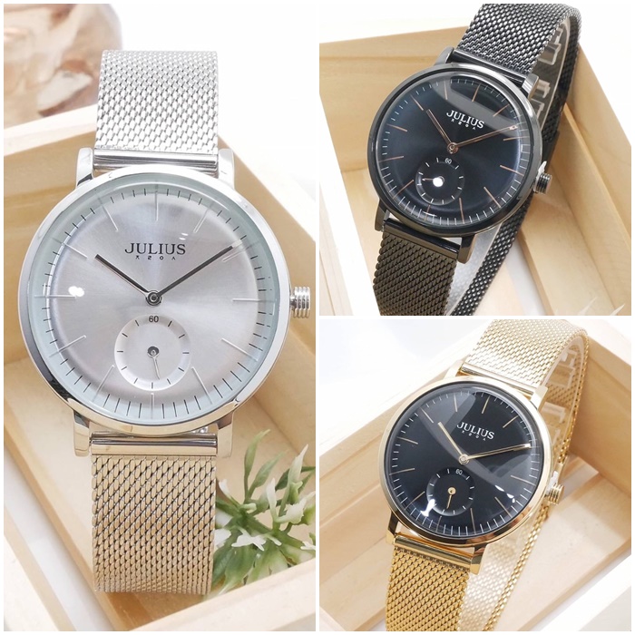 นาฬิกา Julius JA-1065 สายสแตนเลส เก๋มาก ของมันต้องมีเลยรุ่นนี้ ส่งฟรี มีบริการเก็บเงินปลายทาง