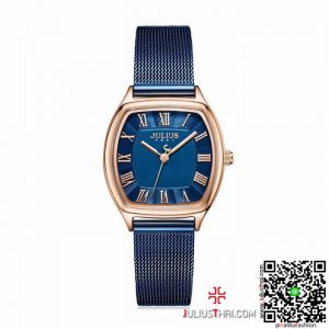 นาฬิกา Julius JA-1242 สีน้ำเงิน หน้าปัดเหลี่ยม น่ารักมากกกก ของเเท้ ส่งฟรี มีบริการเก็บเงินปลายทาง